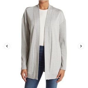 Workshop Women’s French Terry Open Cardigan Sweatshirt - Gray - Medium